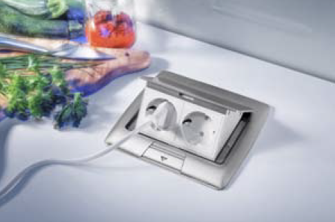 Thebo APS 13 Tischsteckdose Aluminium - 17136 S