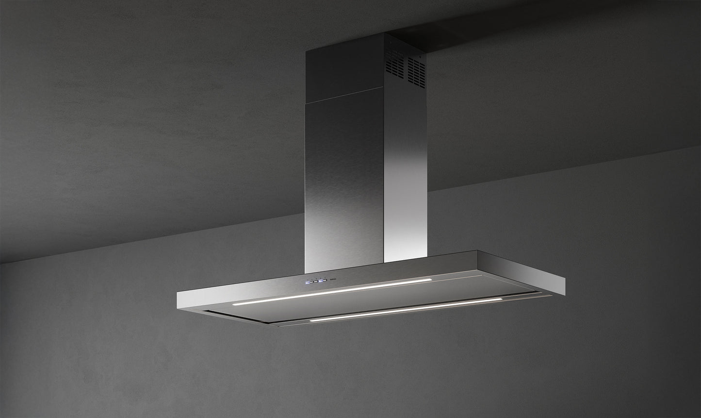 Falmec Plane Plus Inselhaube 120 cm Edelstahl – Produktansicht