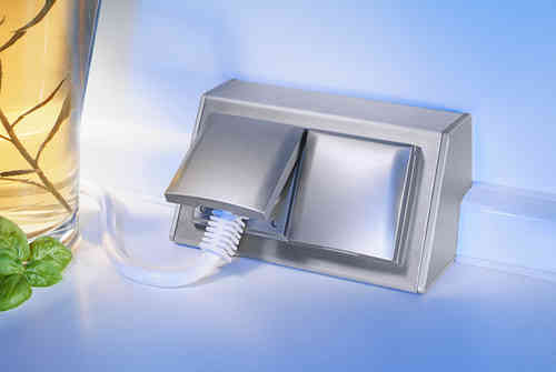 Sedia Hadir WAP- Steckdosenelement 2fach- 730151