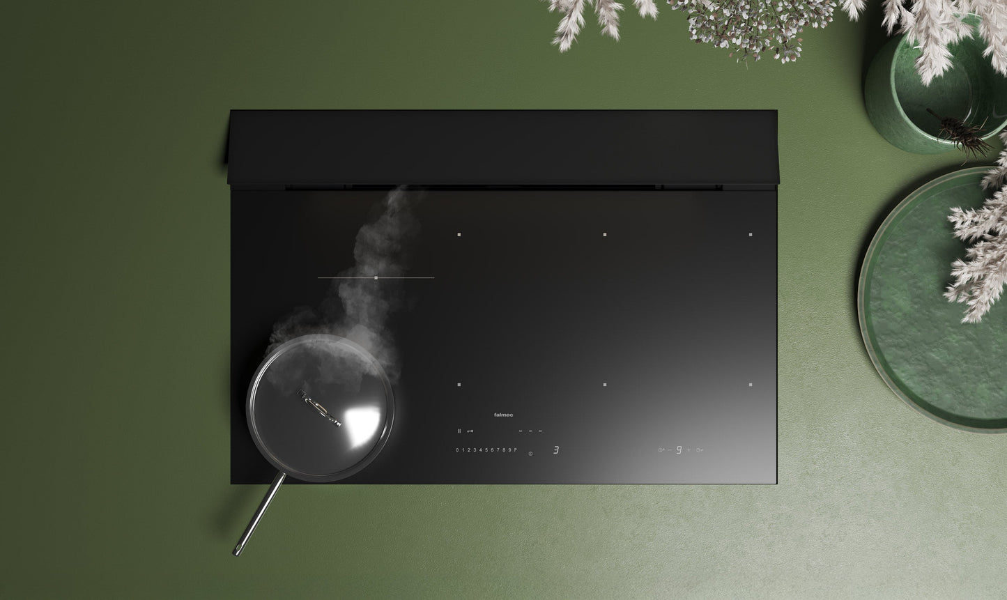 Falmec Brera 75 Kochfeldabzug 75 cm Schwarz matt – Detailansicht