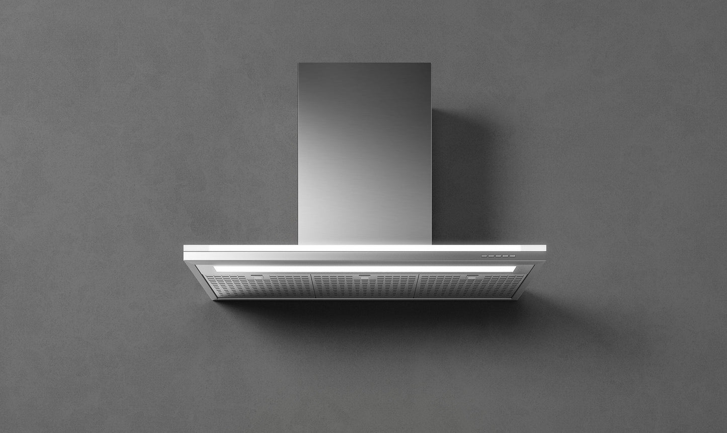 Falmec Lumen NRS 90 Inselhaube Edelstahl Produktansicht