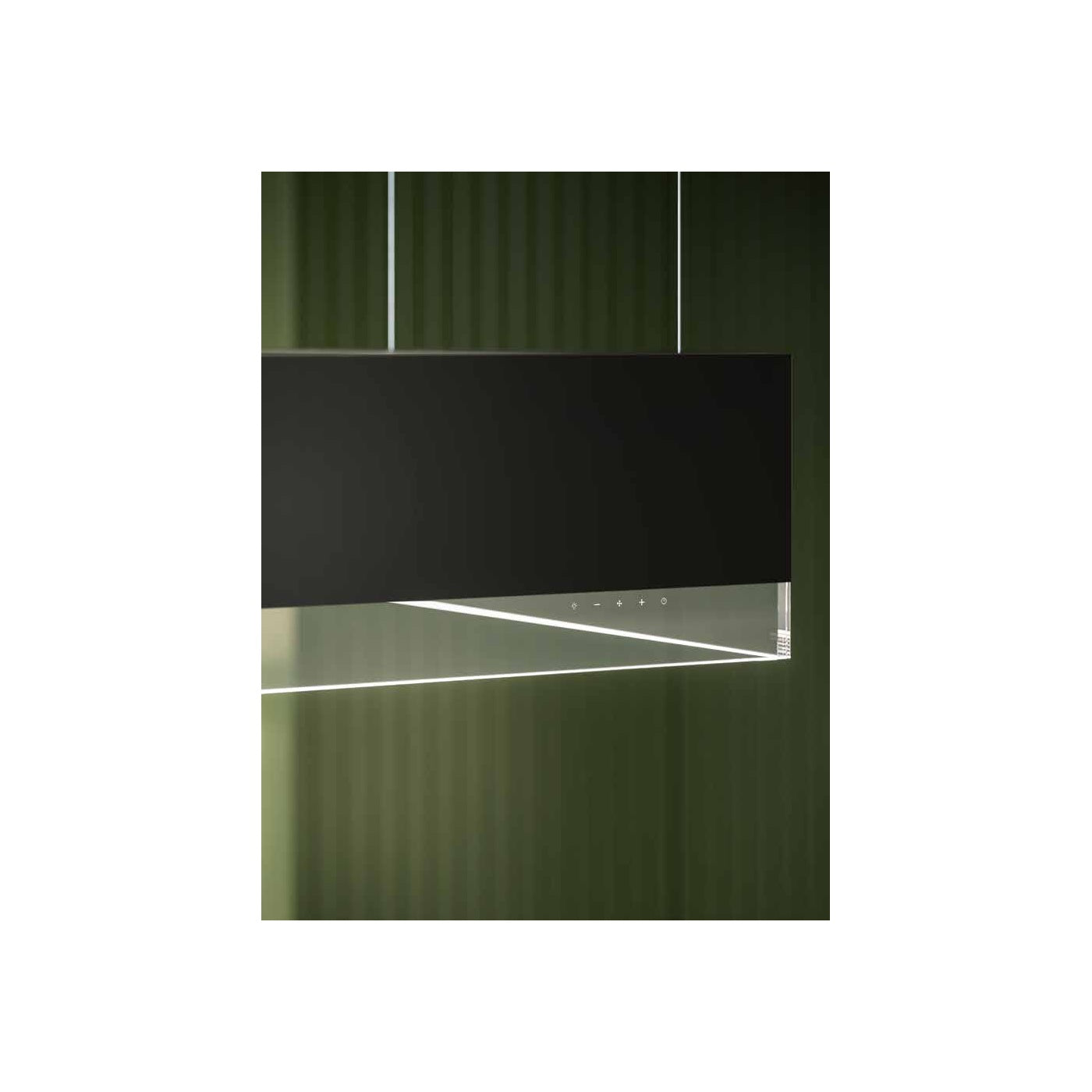 Falmec Vetra Circle.Tech Inselhaube 120 cm Schwarz – 600 m³/h