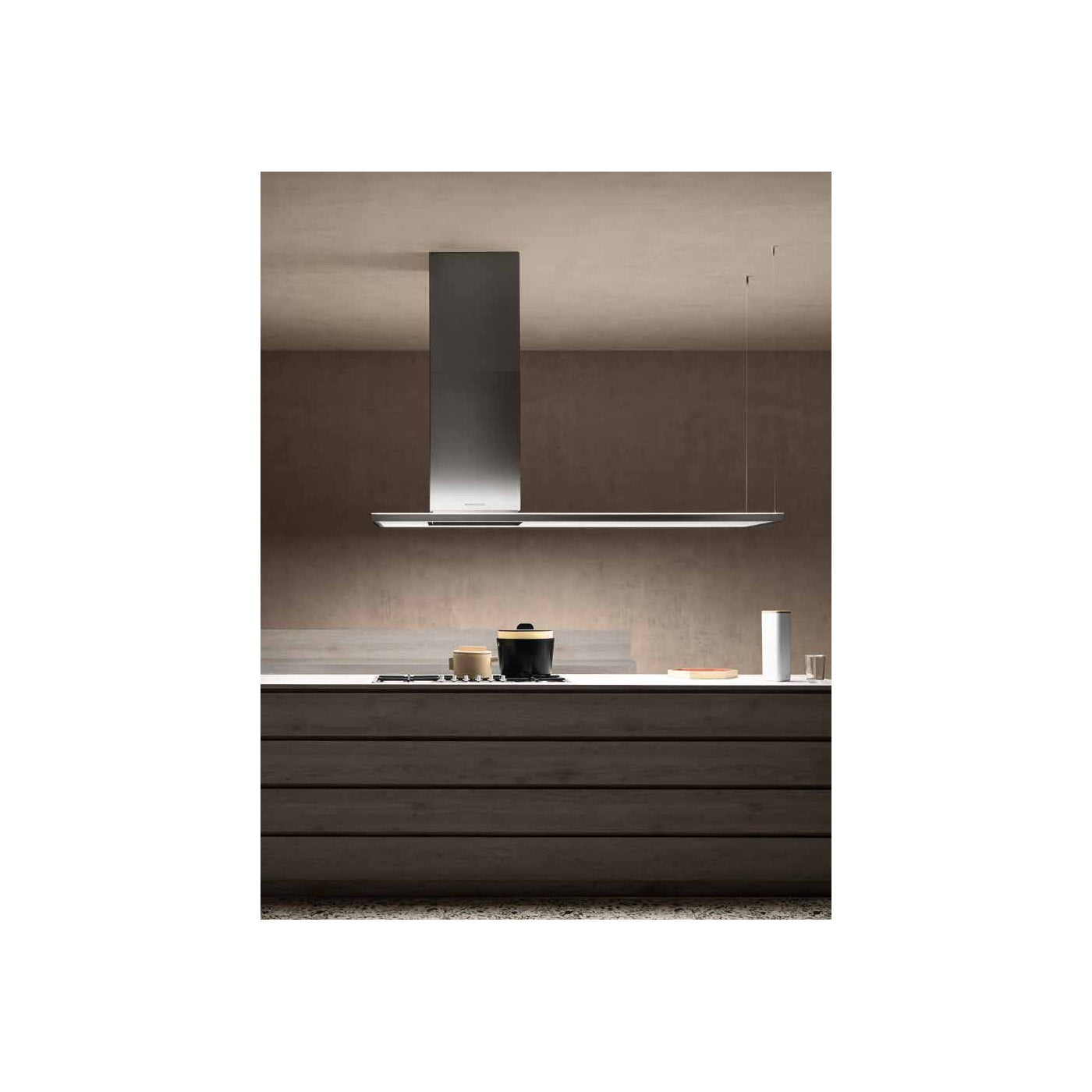 Falmec Zenith NRS Glaspaneel Insel 180 cm mit LED