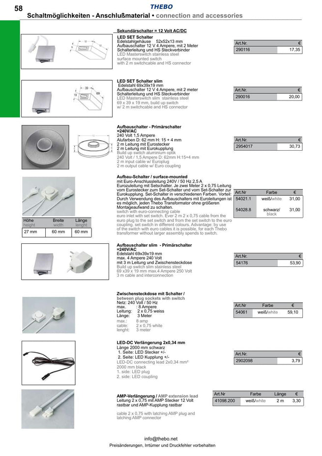 Thebo Anschlussleitung ST18/3, 1,50 m – Produktabbildung