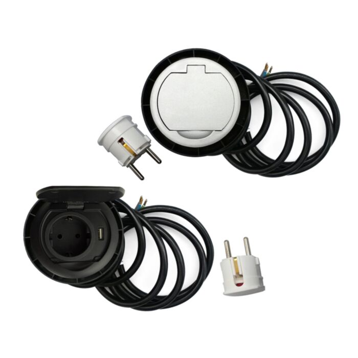 Thebo ST 08 USB Einbausteckdose Schwarz – Produktfamilie