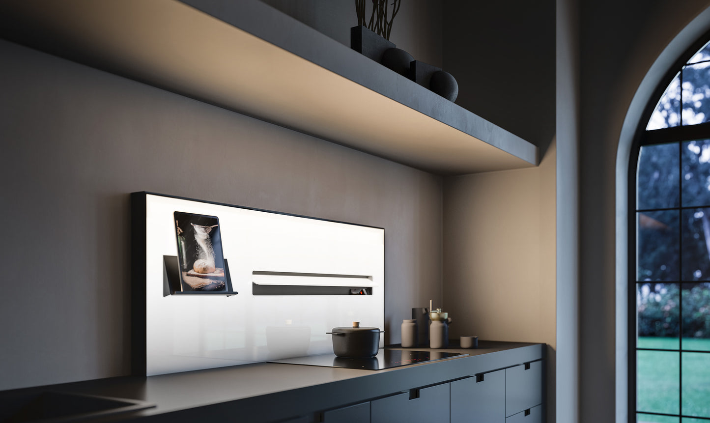 Falmec Air Wall mit magnetisch positionierbarem Zubehör