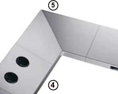 Thebo W 3300 / 135° Winkelelement 200x200mm - 17700.5