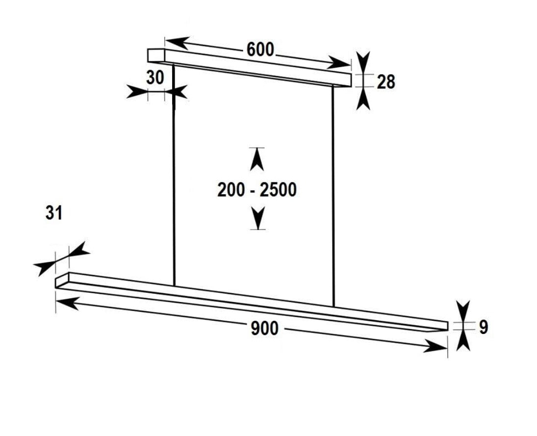 Thebo LED 150 Pendelleuchte 4000K- 900mm-2615076.9
