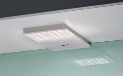 Hera LED L-Pad 4er Set mit Schalter edelstahloptik- 61055140208