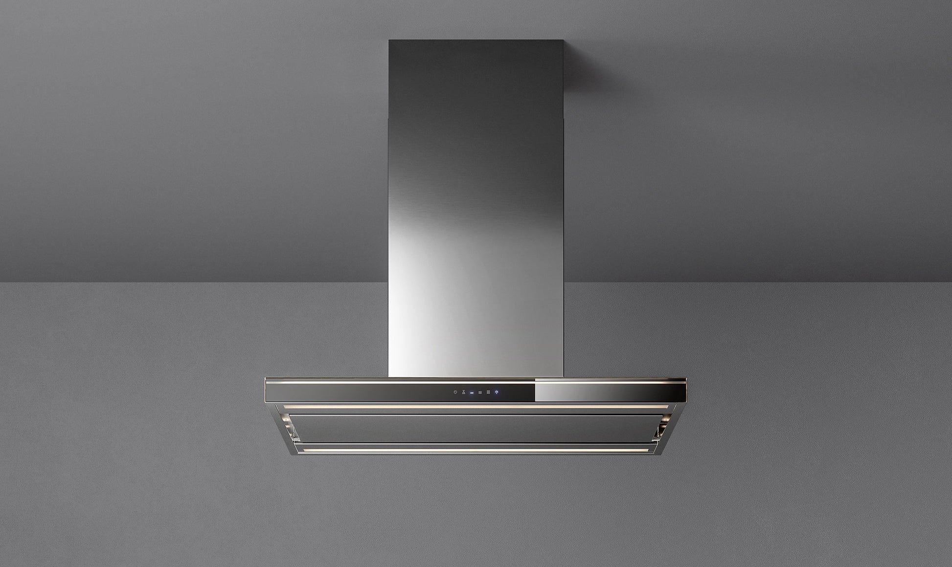Falmec Lumina LED NRS Wandhaube 90 cm Schwarz – Produktansicht