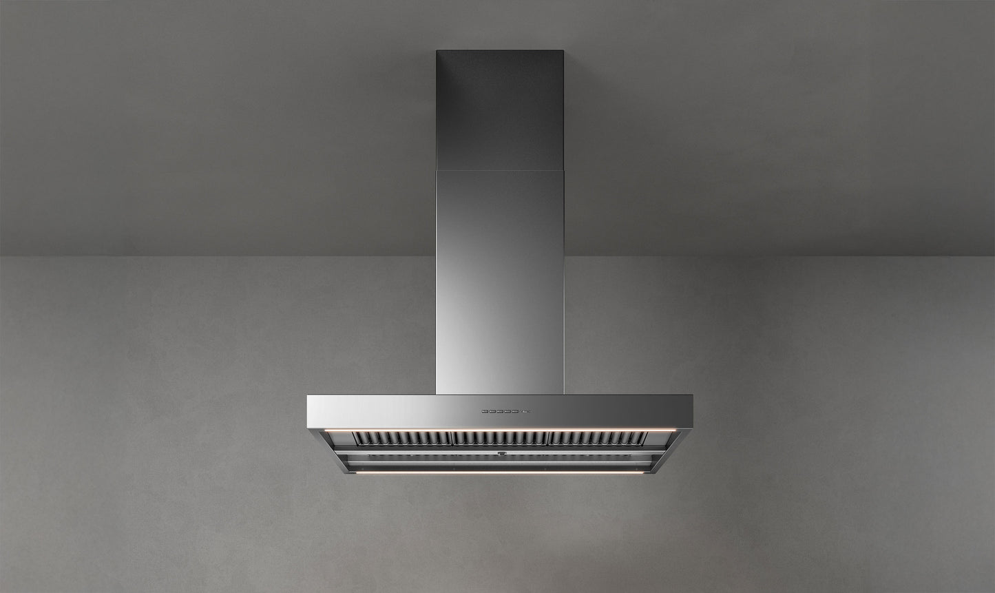Falmec Plane No-Drop Inselhaube 90 cm Edelstahl – Produktansicht
