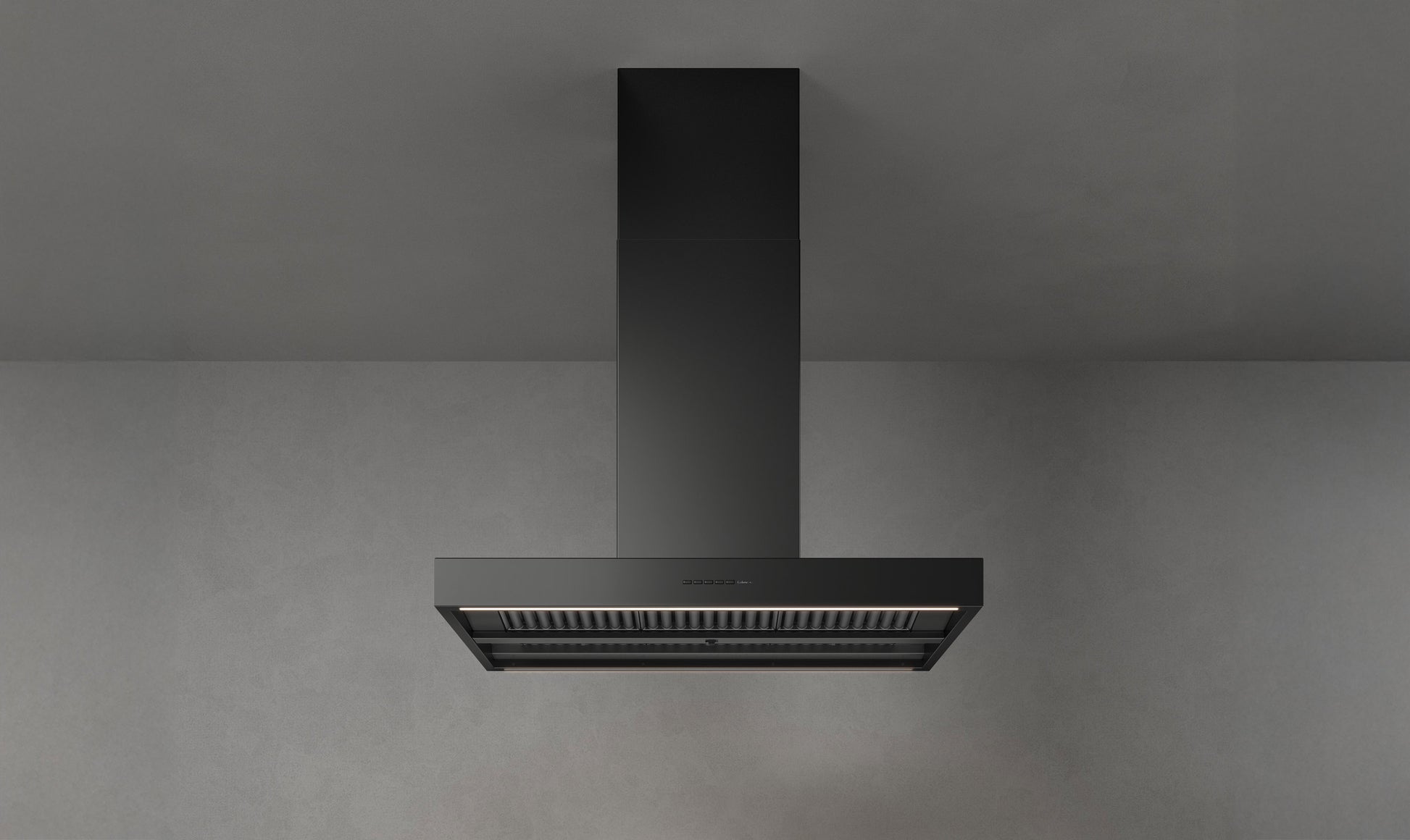 Falmec Plane No-Drop Inselhaube 90 cm Schwarz – Produktansicht
