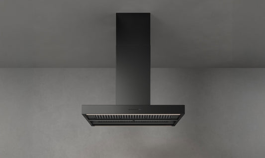 Falmec Plane No-Drop Inselhaube 90 cm Schwarz – Produktansicht