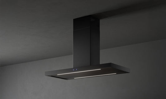 Falmec Plane Plus Inselhaube 120 cm Schwarz – Produktansicht