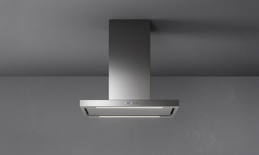 Falmec Plane Plus NRS Wandhaube 90 cm Edelstahl – Frontansicht