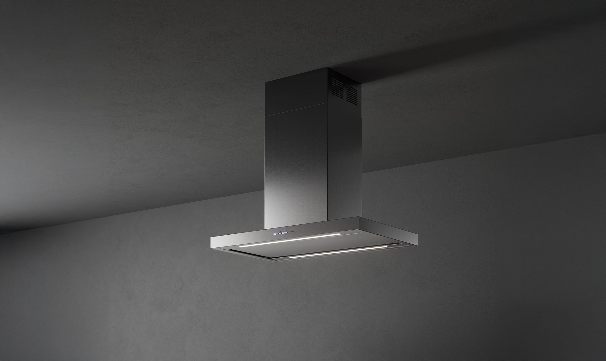 Falmec Plane Plus NRS Inselhaube 90 cm Edelstahl – Produktansicht
