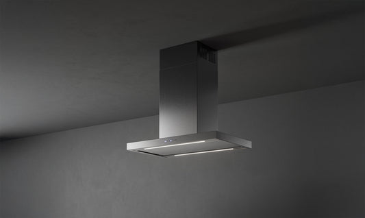 Falmec Plane Plus NRS Inselhaube 90 cm Edelstahl – Produktansicht