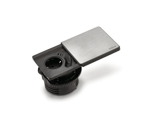 Naber Evoline® Square-USB mit Schukosteckdose - 8031152