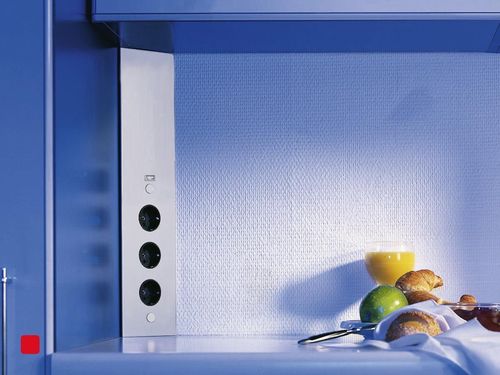 Ecksteckdose Thebo ST 3007/3/1 USB Port Edelstahl- 175806/3
