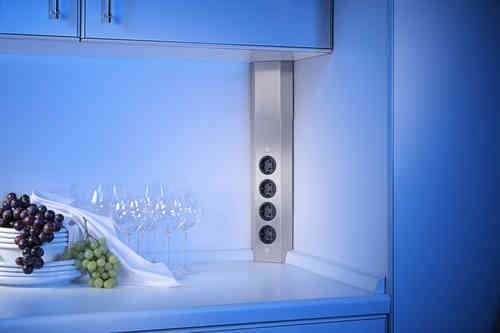 Energiesäule Thebo ST 3008 edelstahl ohne Schalter- 17686