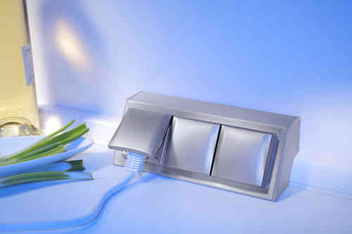 Sedia Hadir WAP- Steckdosenelement 3Fach- 730250