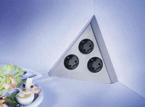 Sedia Edgar 3Fach edelstahl- 079606