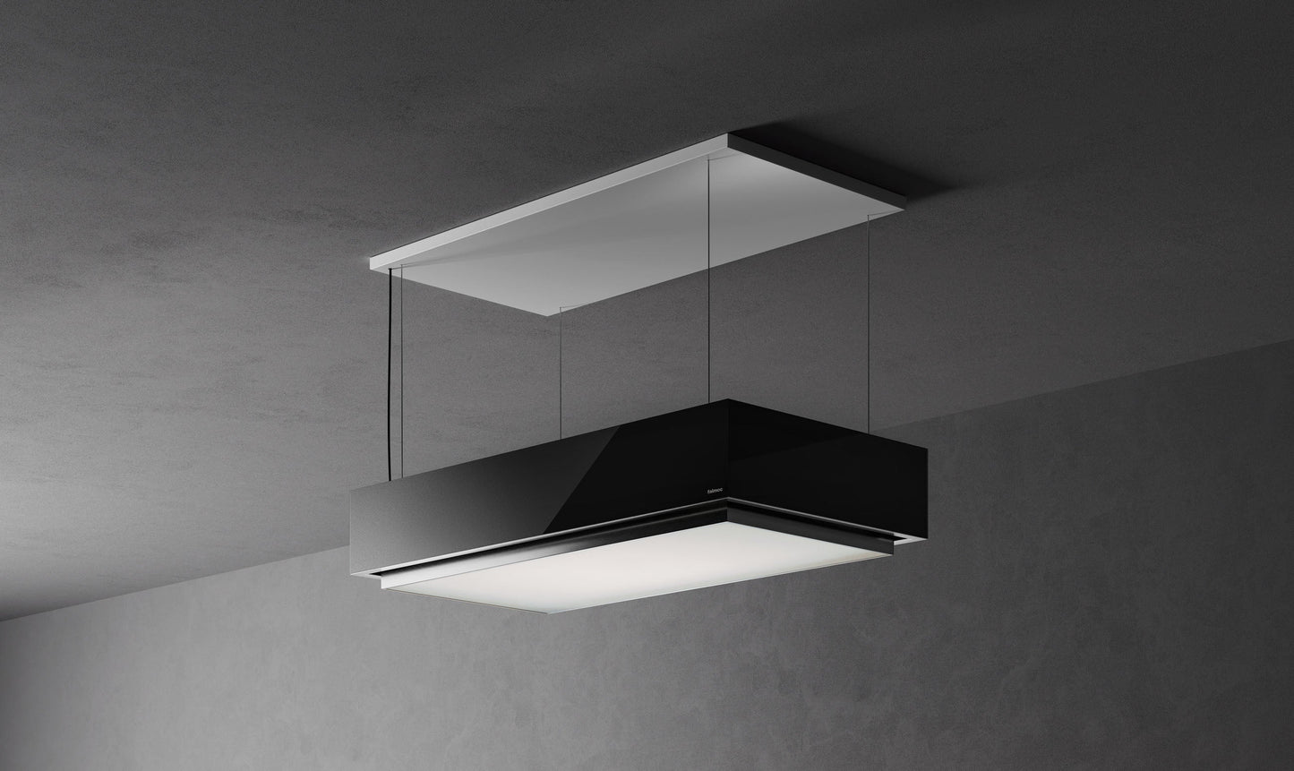 Falmec Levante Up & Down Inselhaube 120 cm Graphit All Matt
