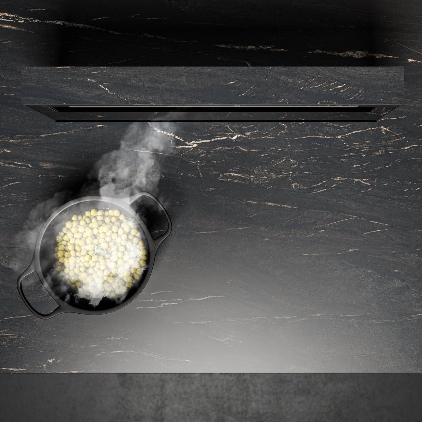 Falmec Level Invisible Arbeitsplattenhaube 90 cm – Detailansicht