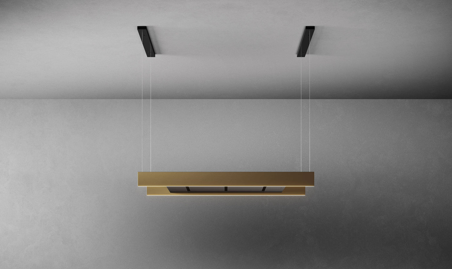 Falmec Light Inselhaube 120 cm Bronze Produktansicht