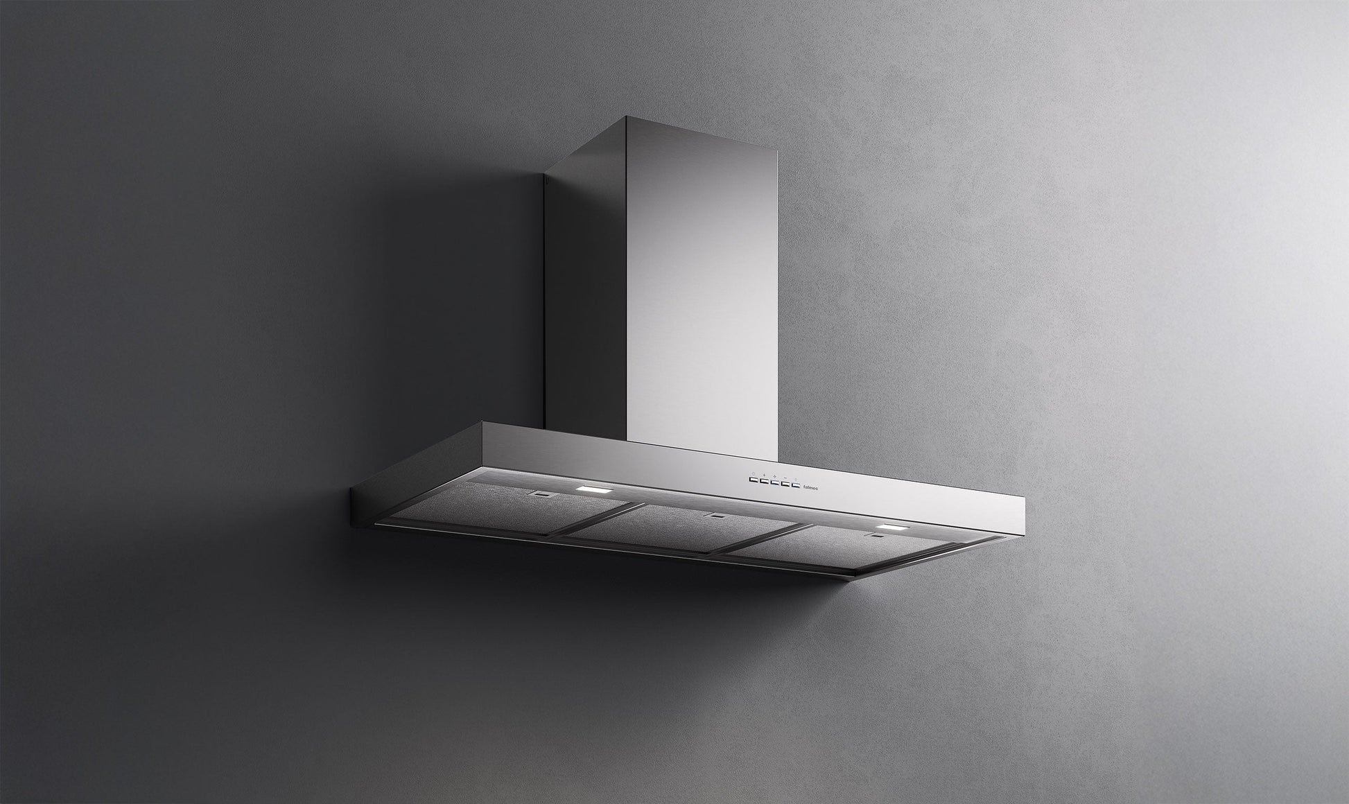 Falmec Mercurio Evo Wandhaube 90 cm Edelstahl – Detailansicht