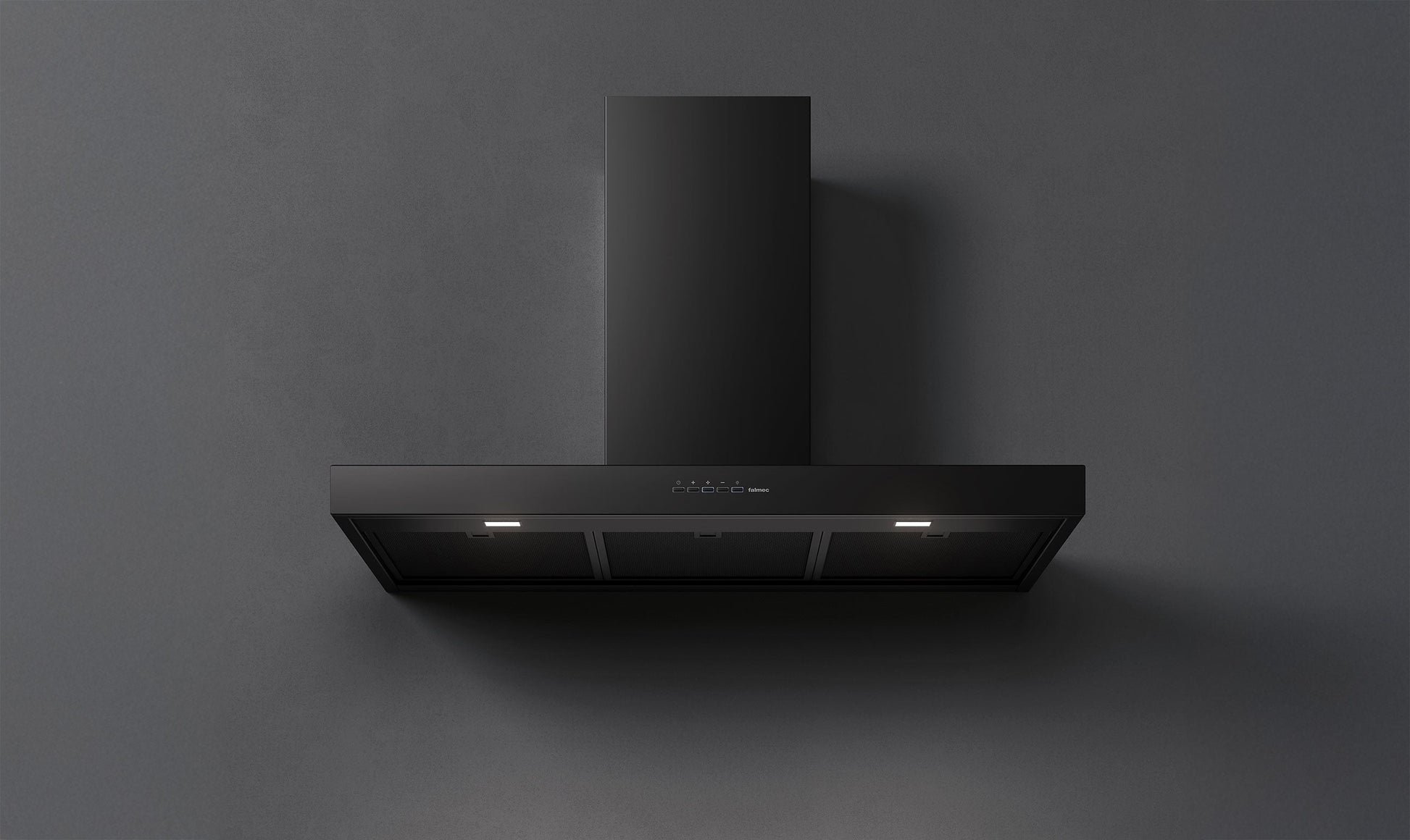 Falmec Mercurio Evo Wandhaube 90 cm Schwarz – Produktansicht