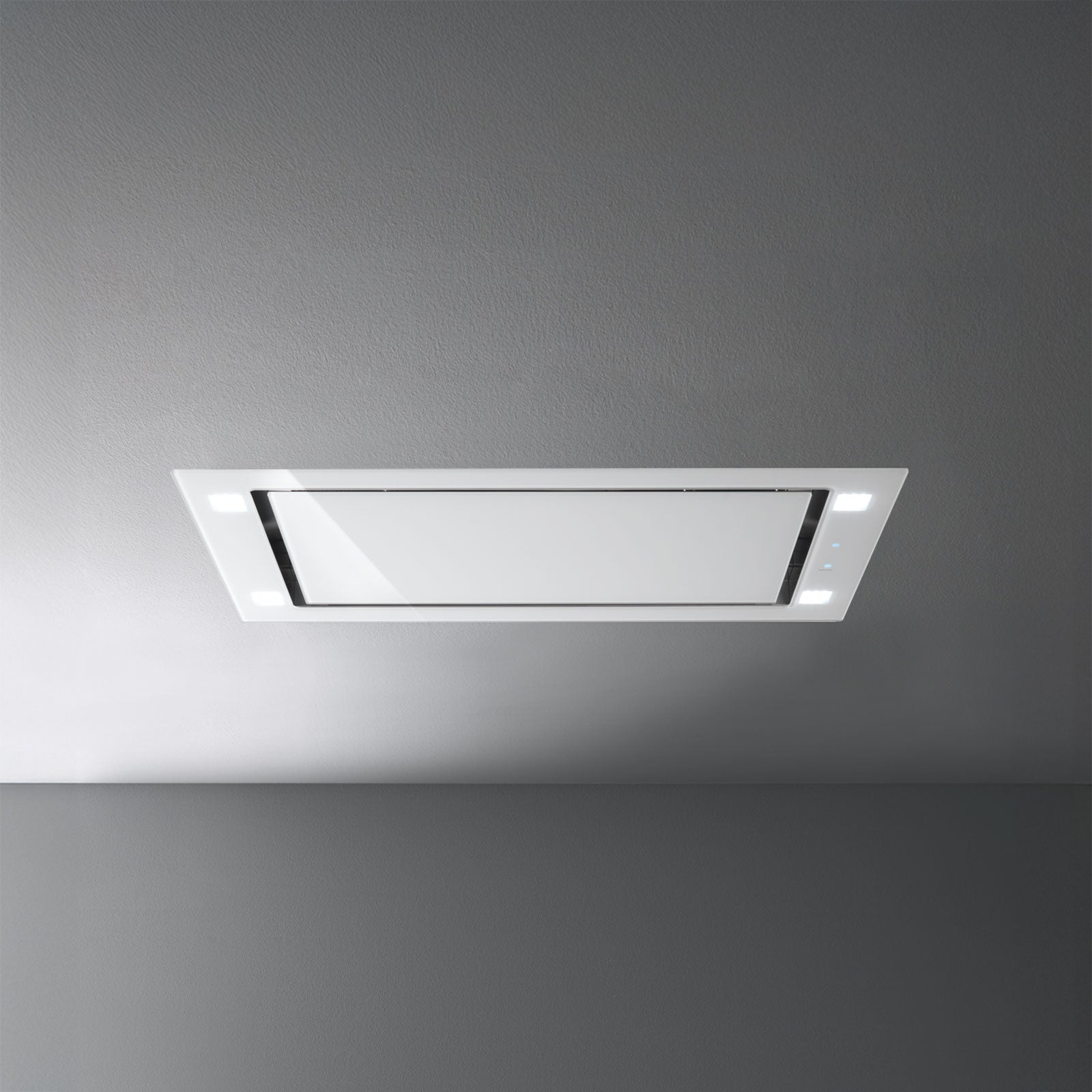 Falmec Sirio Deckenhaube 90 cm Weiß/Glas