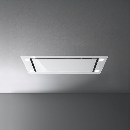 Falmec Sirio Deckenhaube 90 cm Weiß/Glas