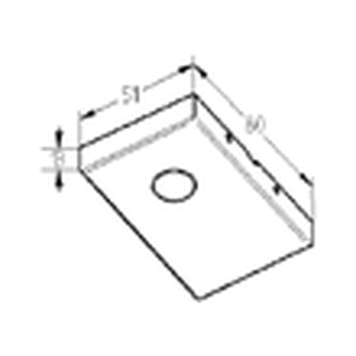 Abmessungen Thebo LED Infrarot-Touch-Dimmer 2954206: 51 x 80 x 13 mm