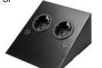 Thebo ST/2 889 SI Steckdosenelement Schwarz