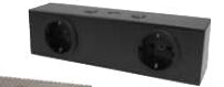 Thebo ST 3090 ST/2 USB Steckdosenelement Schwarz