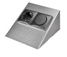 Thebo STS 889 Schalter-Steckdosenelement Edelstahl